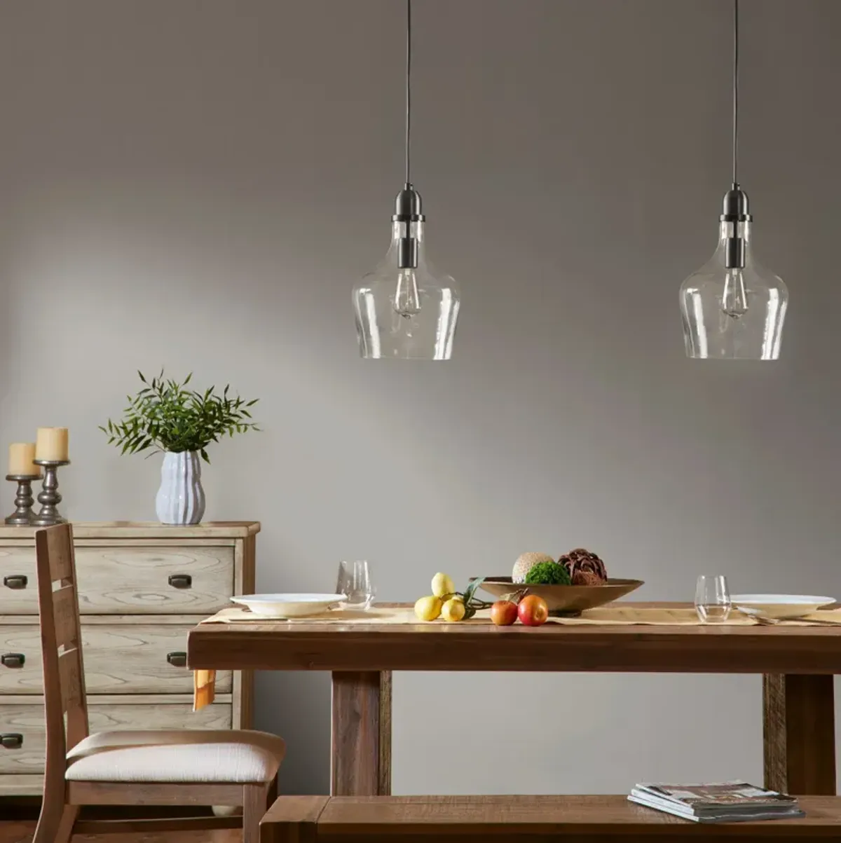 Kern Pendant Light - Black/Clear