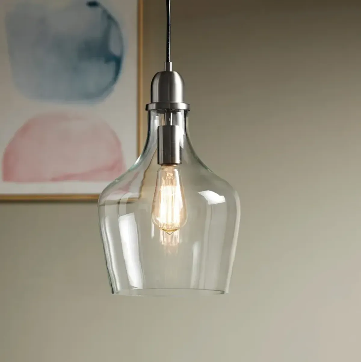 Kern Pendant Light - Black/Clear