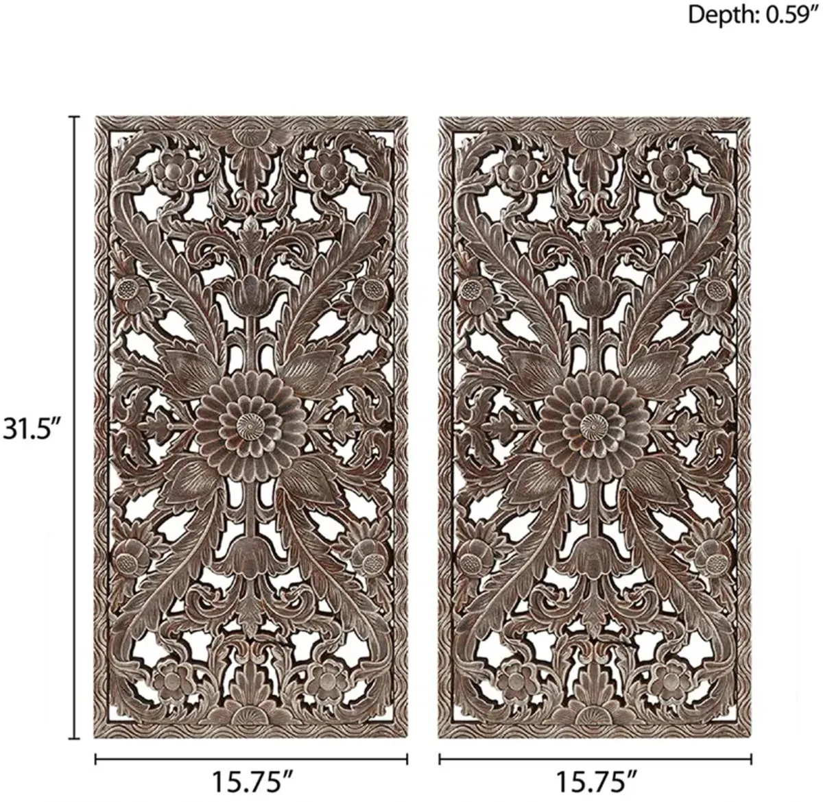 Carvel 2-Piece 32'' x 16'' Wall Art Set - Bronze