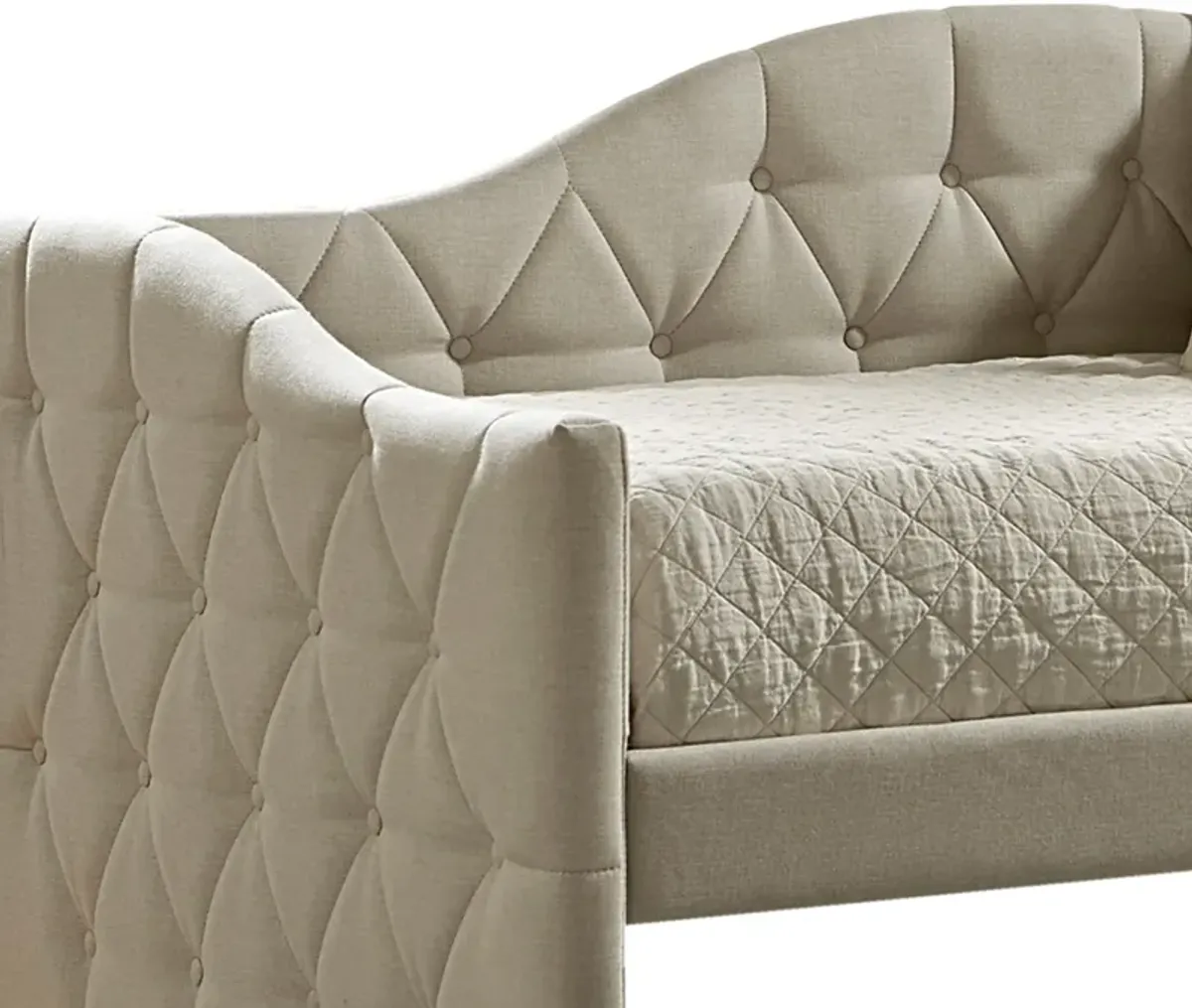 Mae Twin Upholstered Daybed - Beige