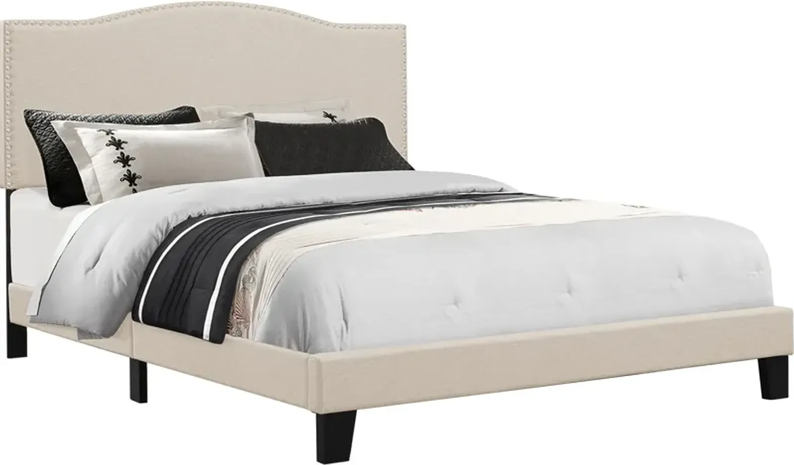 Windsong King Upholstered Bed - Linen