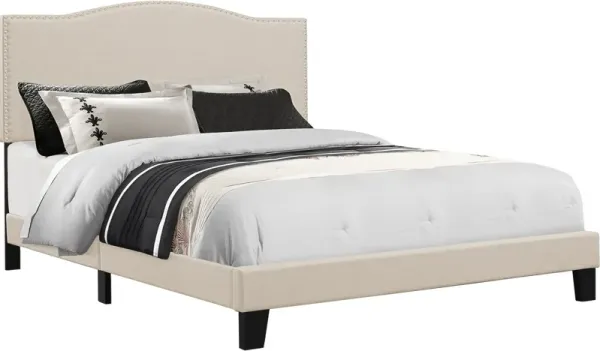 Windsong Queen Upholstered Bed - Linen