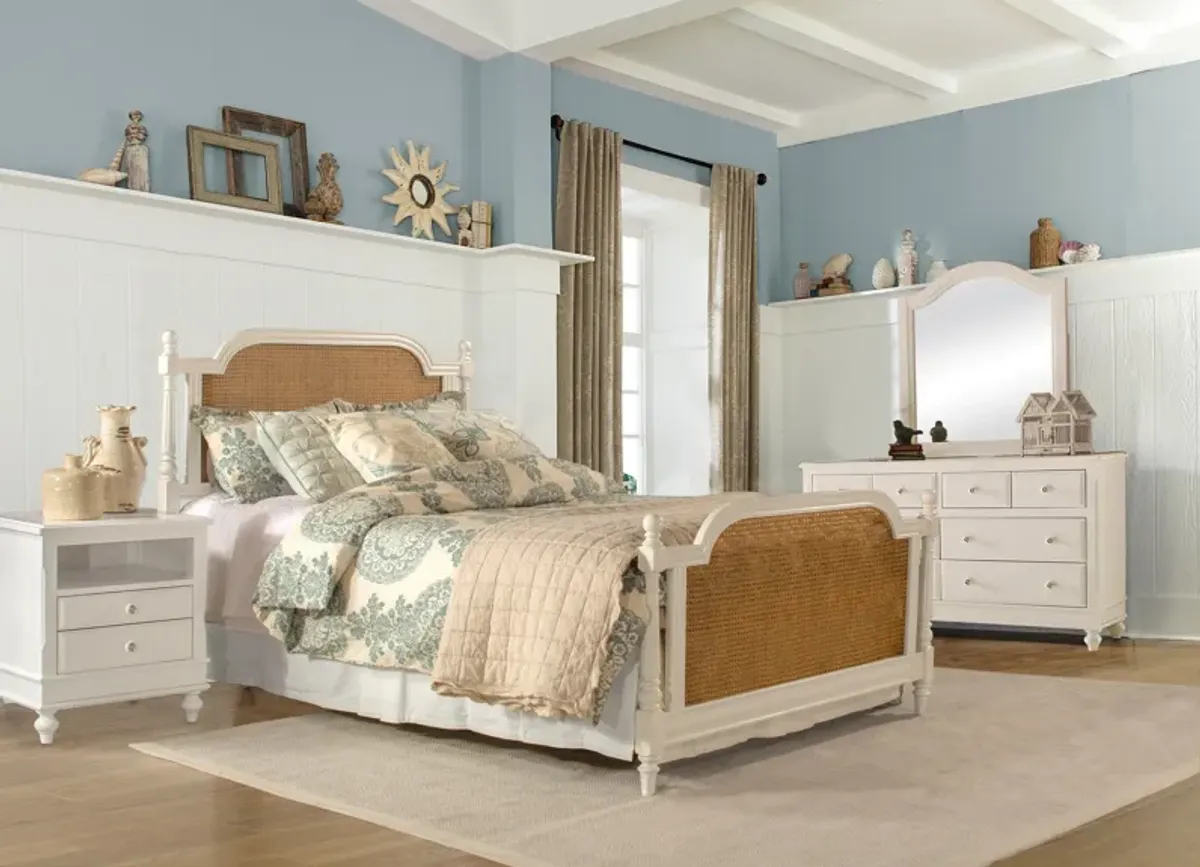 Zophia Queen Bed - Cream