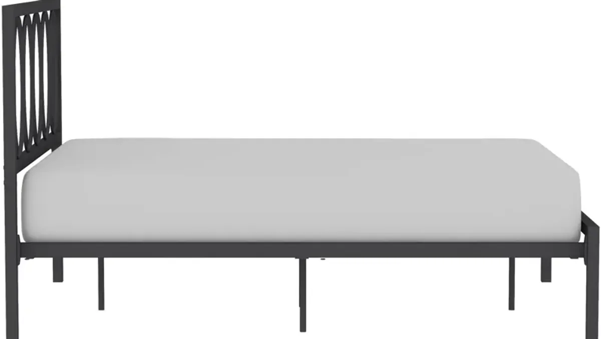 Petunia Full Platform Bed - Gray