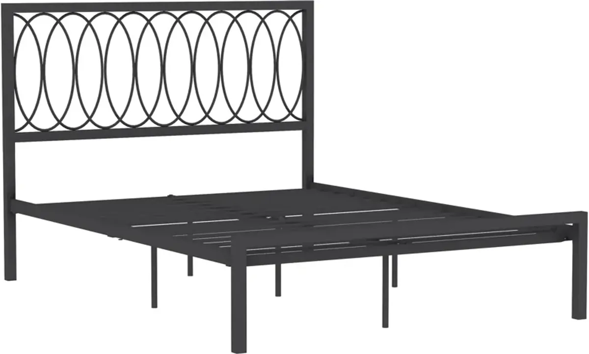 Petunia Full Platform Bed - Gray