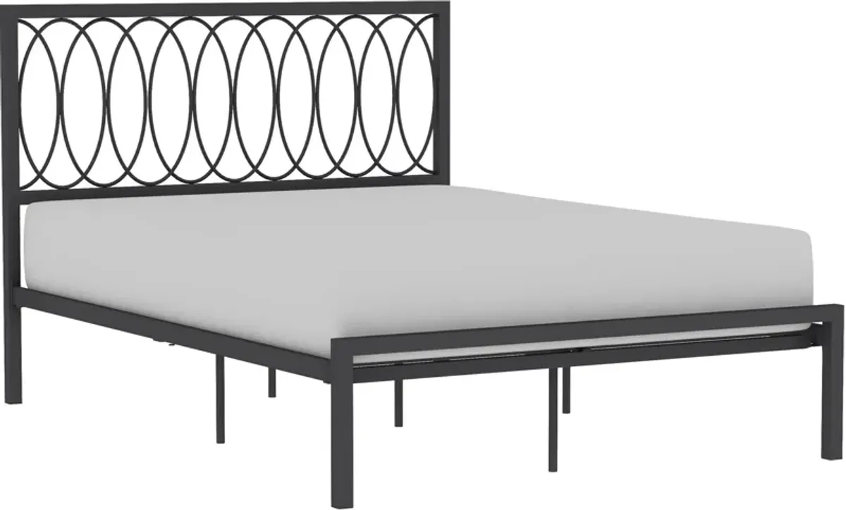 Petunia Full Platform Bed - Gray