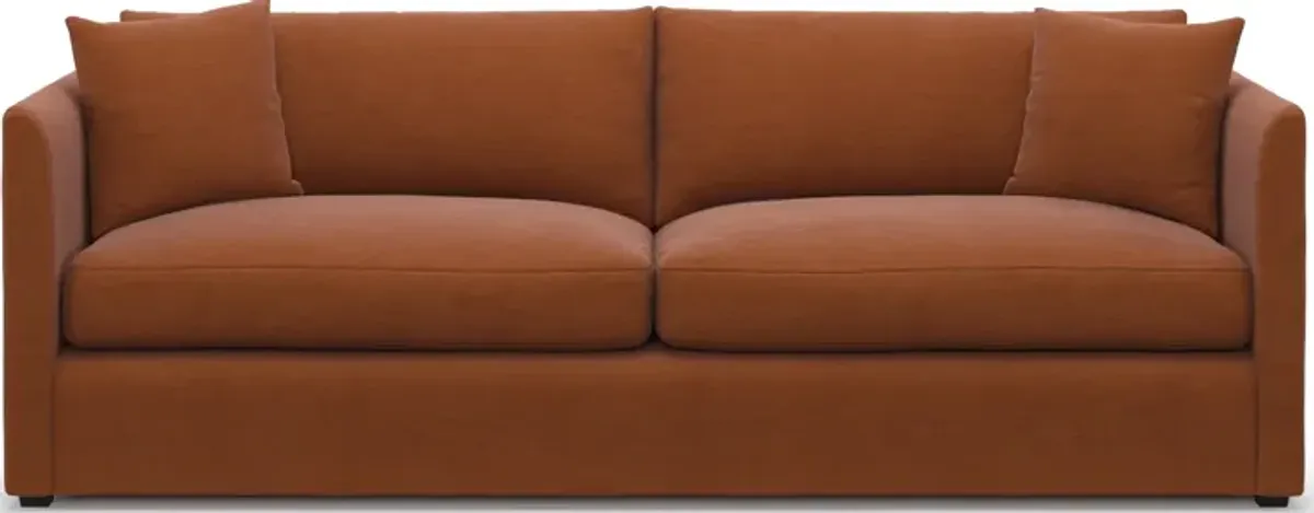 Benji Foam Comfort Sofa - Merrimac Brick