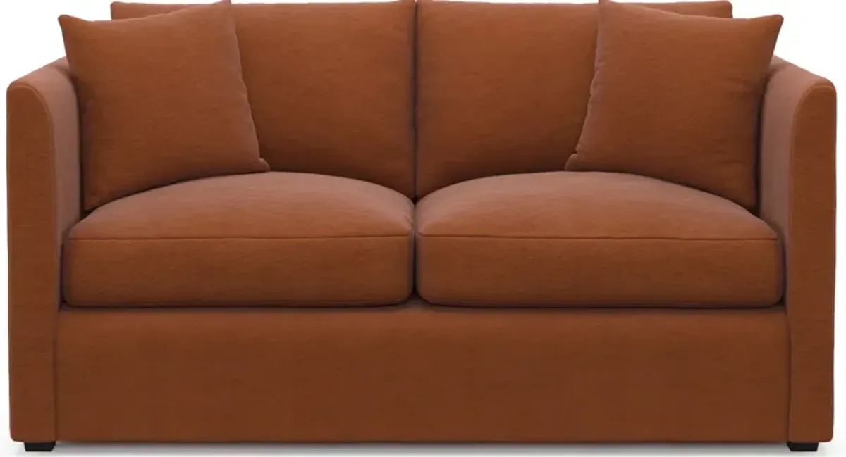 Benji Foam Comfort Loveseat - Merrimac Brick