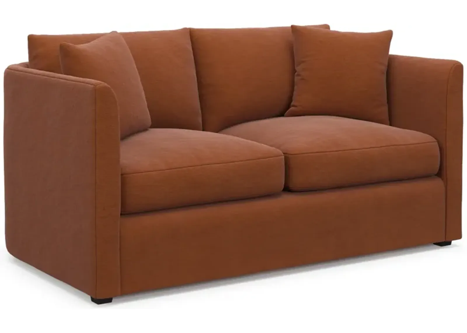 Benji Foam Comfort Loveseat - Merrimac Brick