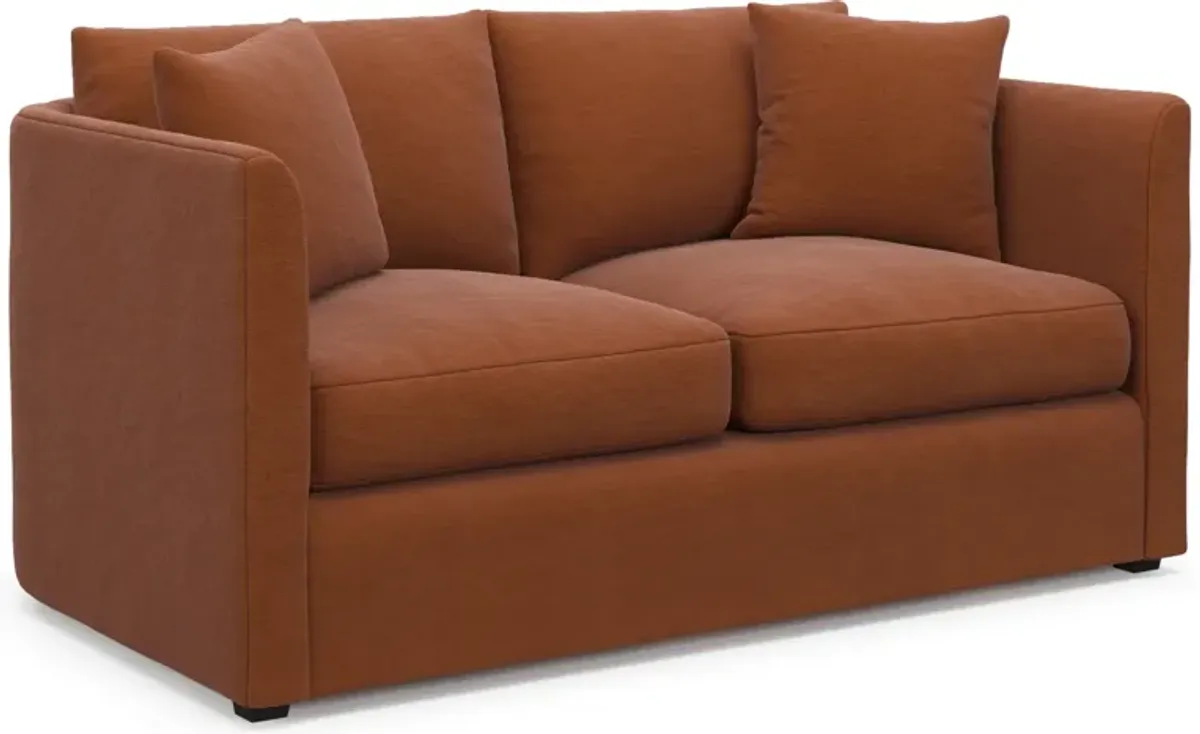 Benji Foam Comfort Loveseat - Merrimac Brick