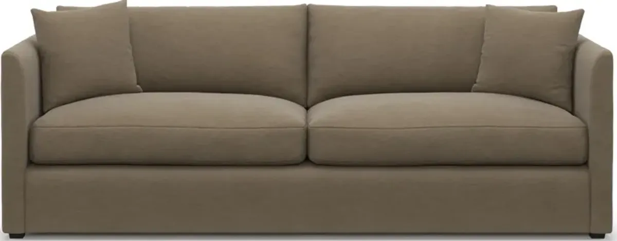 Benji Foam Comfort Sofa - Merrimac Brownstone