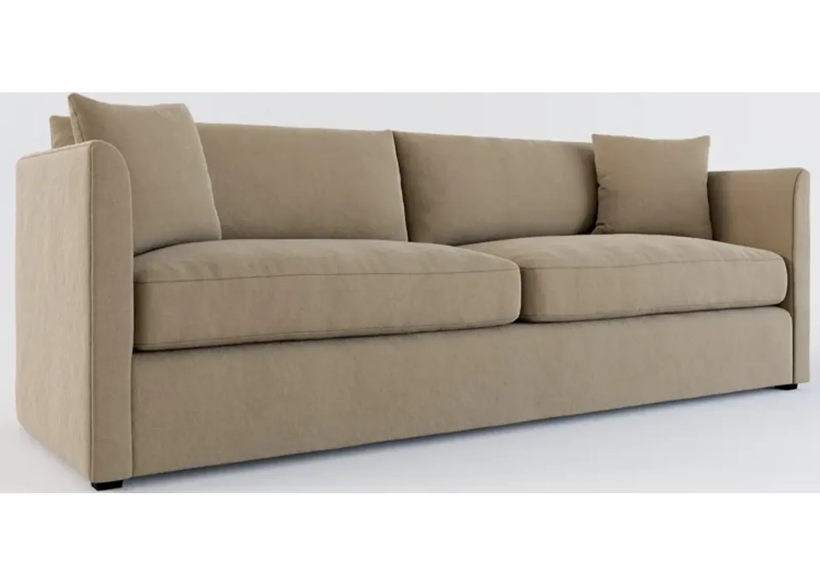 Benji Foam Comfort Sofa - Merrimac Brownstone