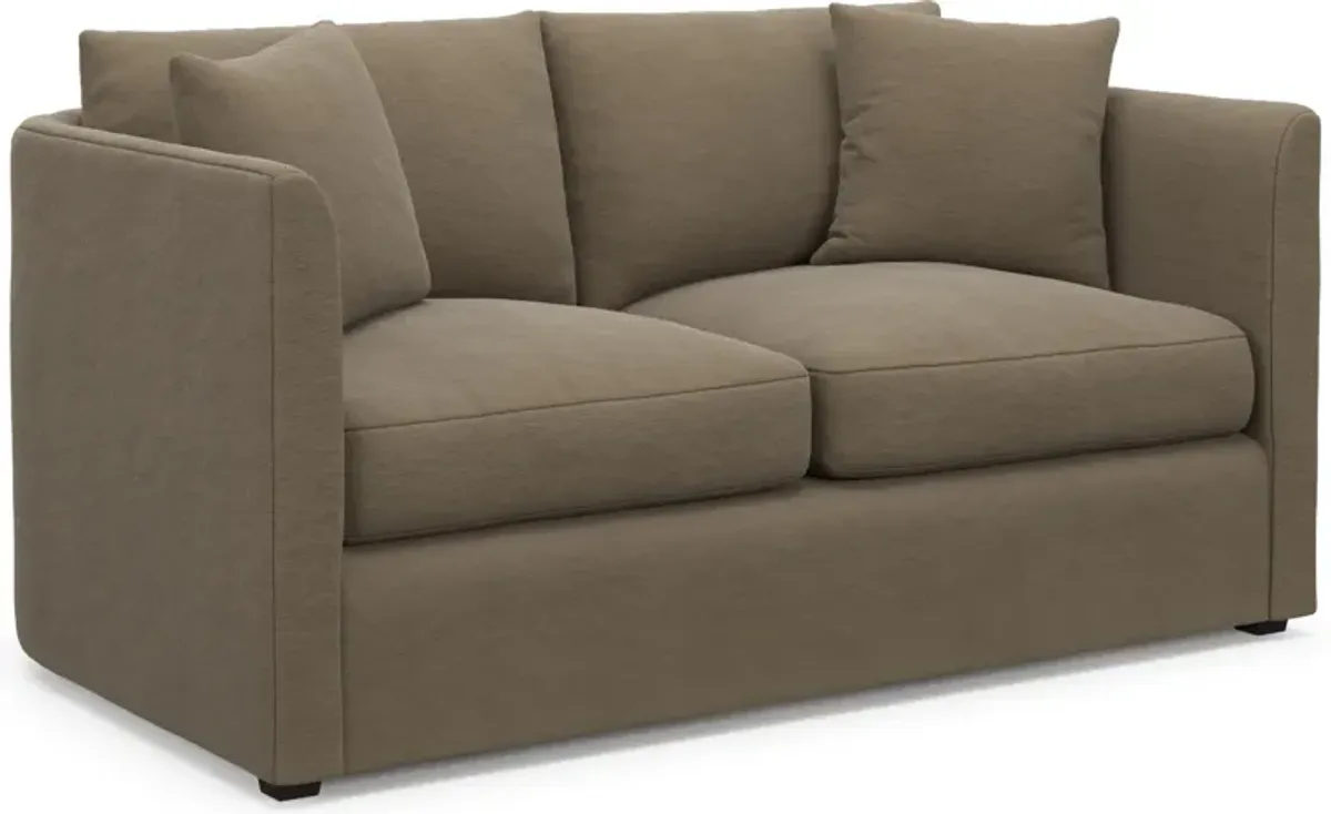 Benji Foam Comfort Loveseat - Merrimac Brownstone