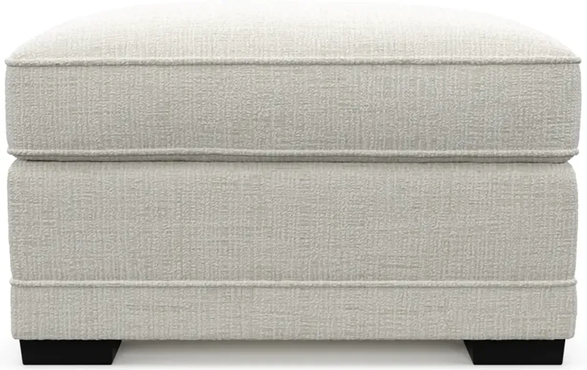 Pembroke Foam Comfort Ottoman - Bantu Pearl