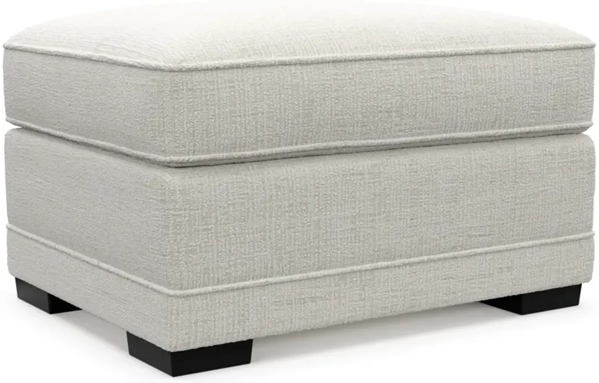 Pembroke Foam Comfort Ottoman - Bantu Pearl