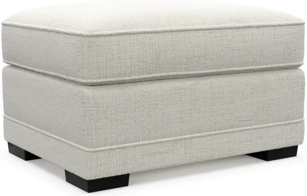 Pembroke Hybrid Comfort Ottoman - Bantu Pearl