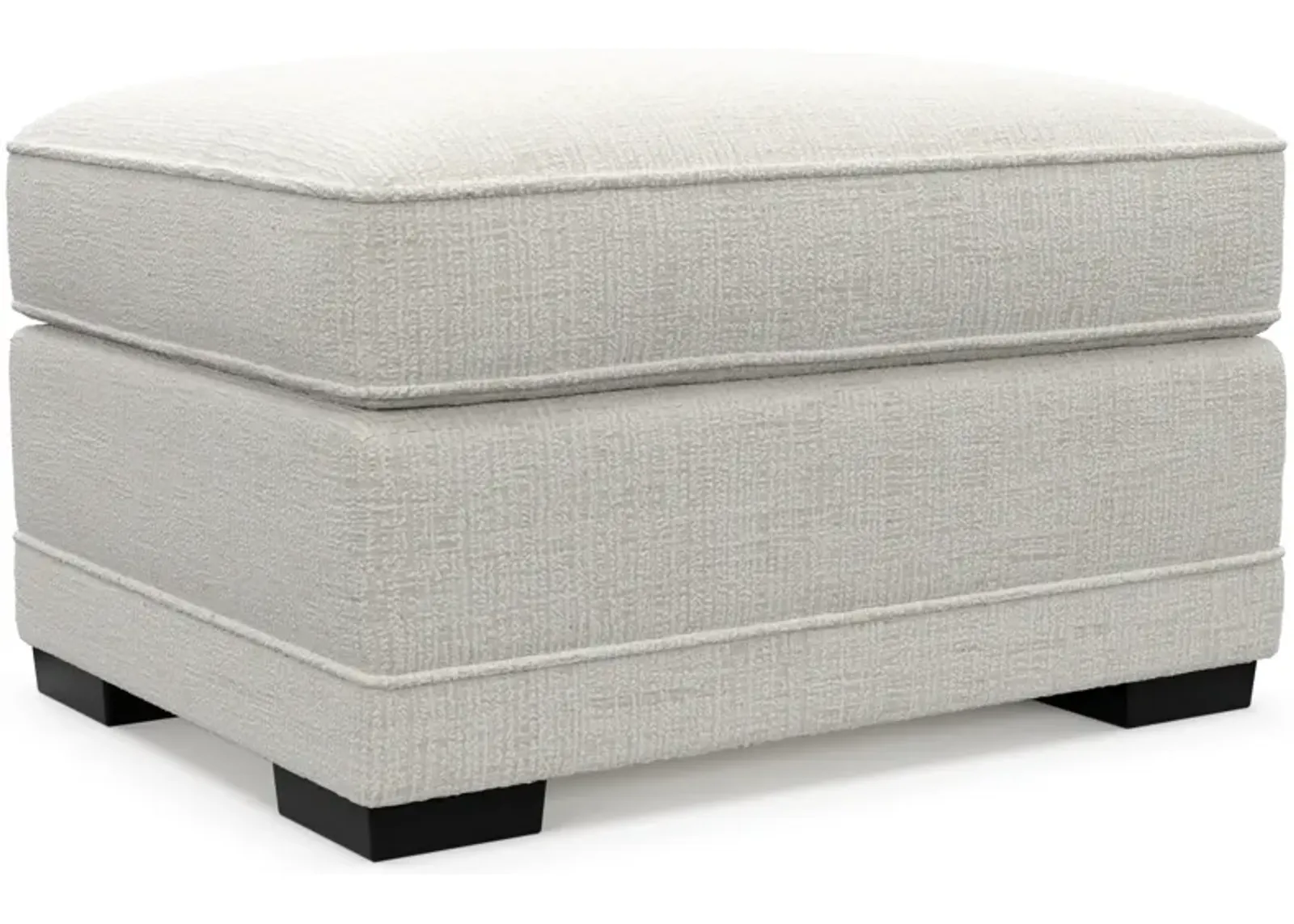 Pembroke Hybrid Comfort Ottoman - Bantu Pearl