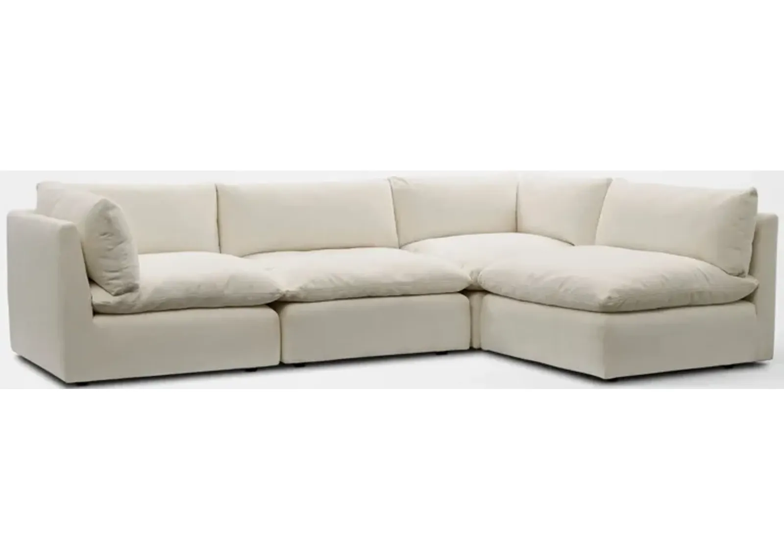 Lola 4-Piece Sectional - Ivory