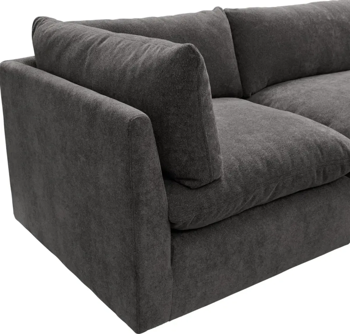 Lola 3-Piece Sofa - Charcoal