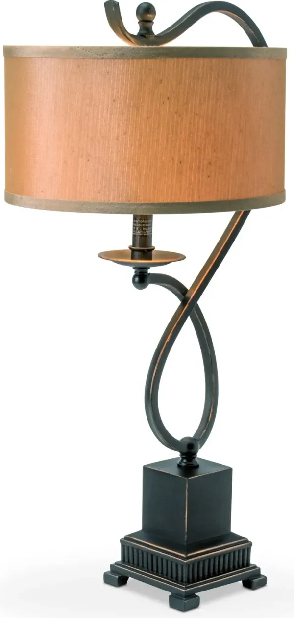 Curved Bronze 28'' Table Lamp