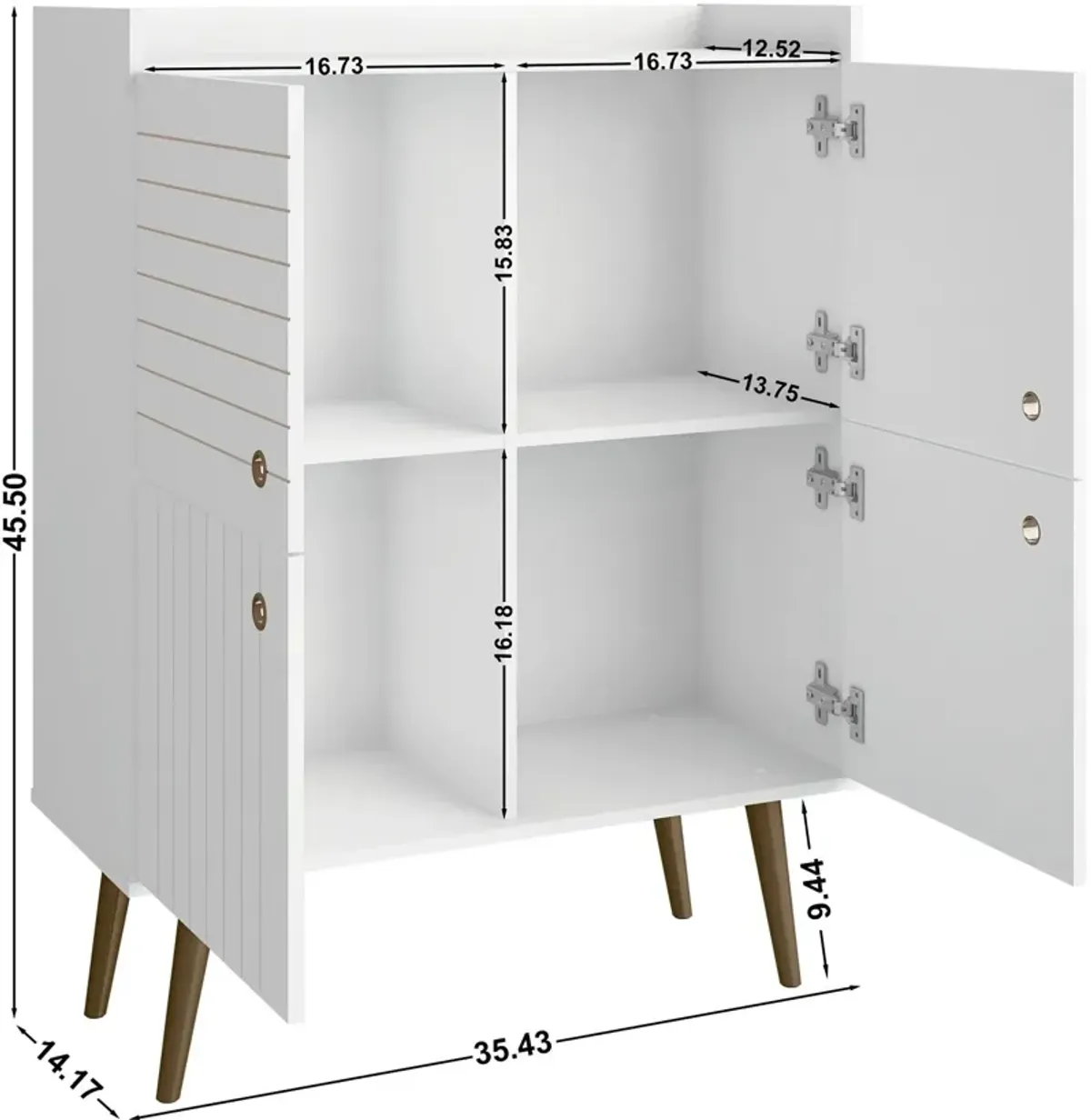 Marlo Accent Cabinet - White