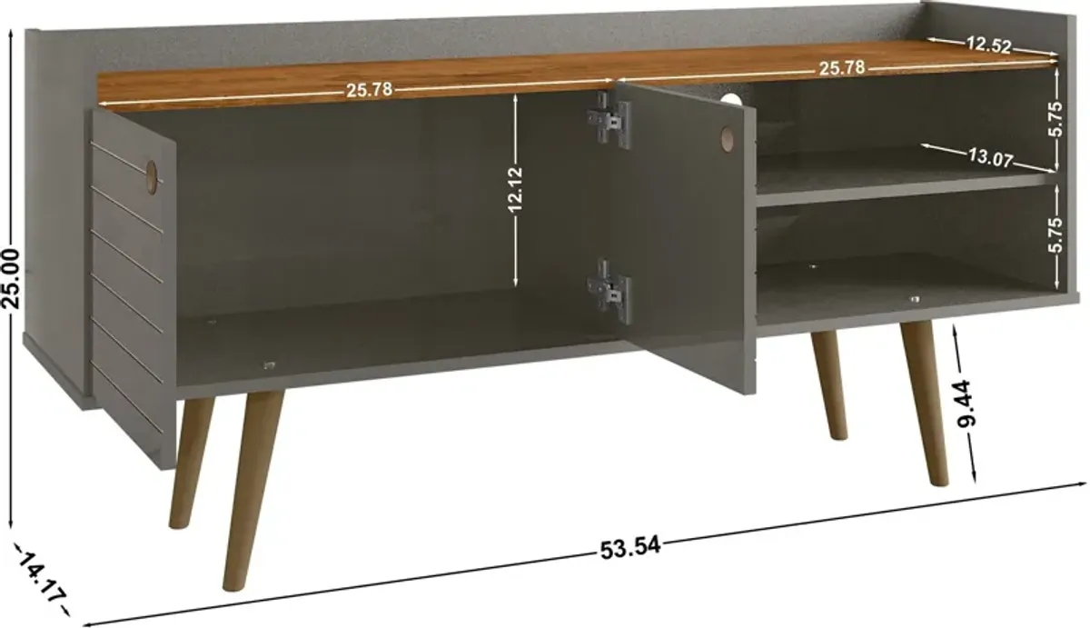 Marlo 54" TV Stand - Gray