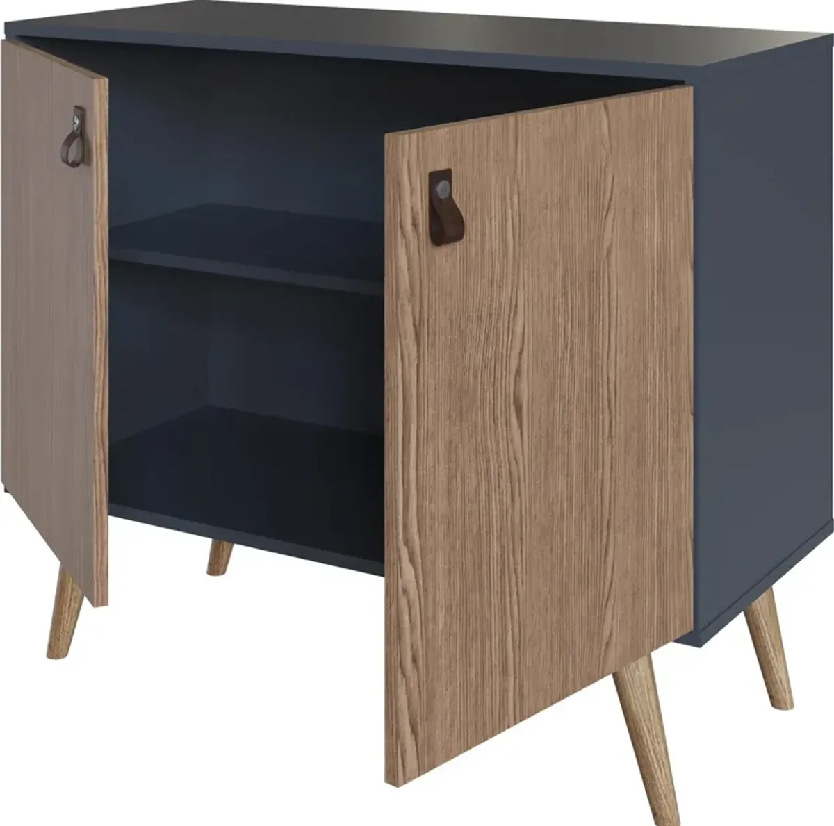 Nalda Accent Cabinet - Natural/Blue