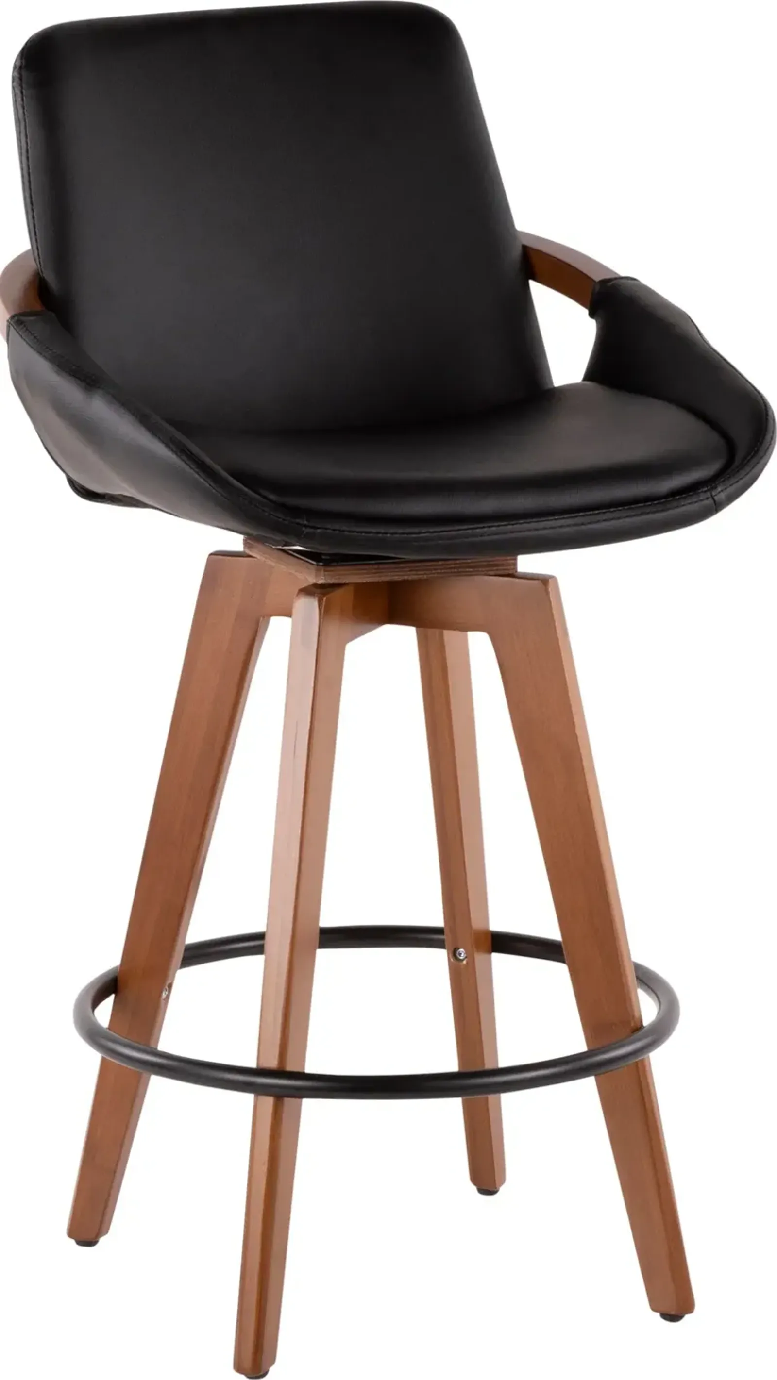 Perkins Counter-Height Stool - Black/Chrome