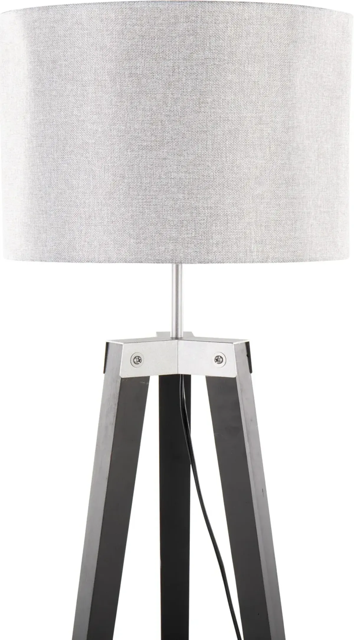 Aretha 59'' Floor Lamp - Black/Gray