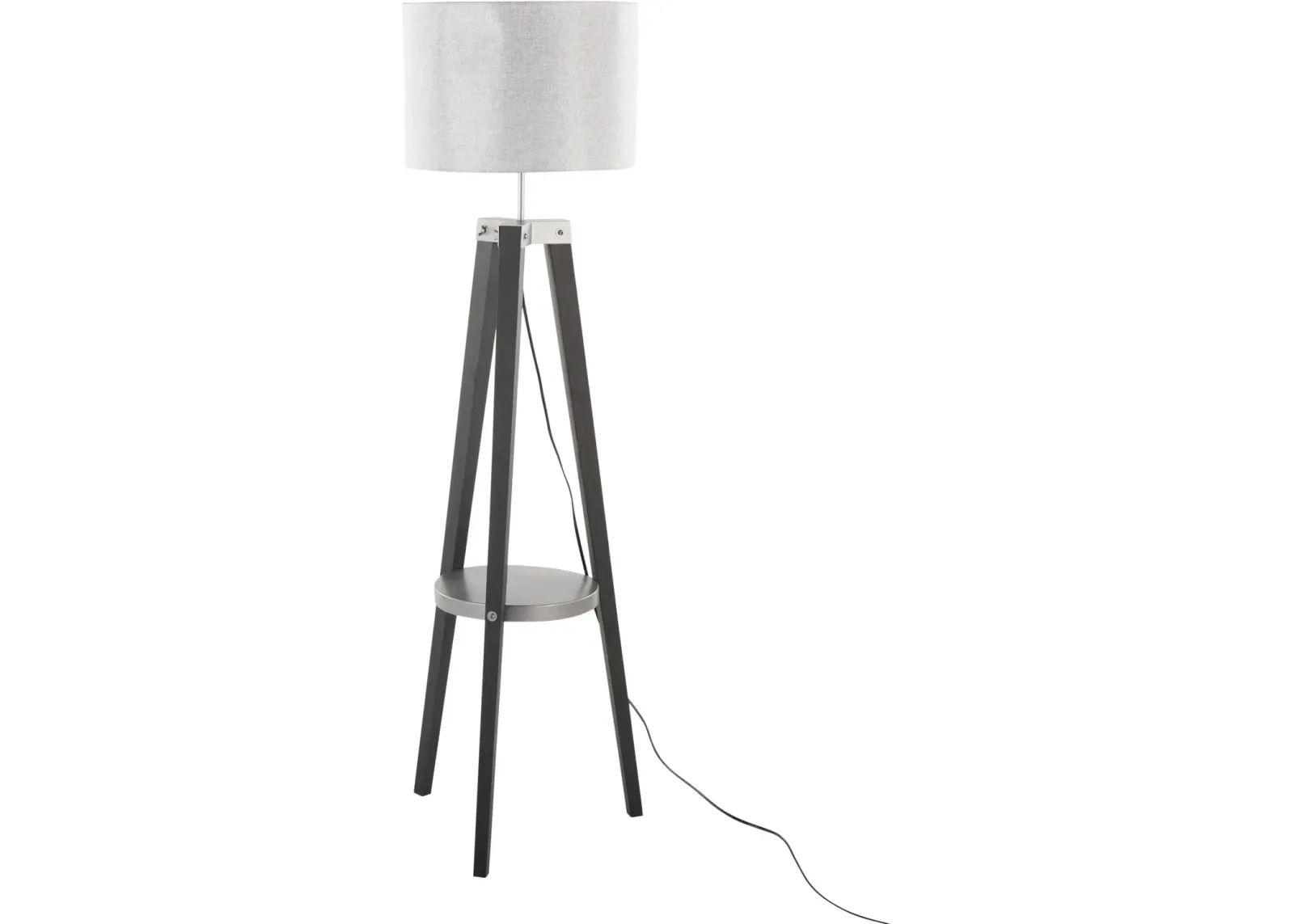 Aretha 59'' Floor Lamp - Black/Gray