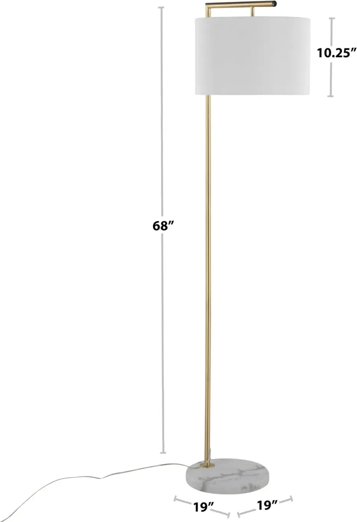 Hermione 68'' Floor Lamp