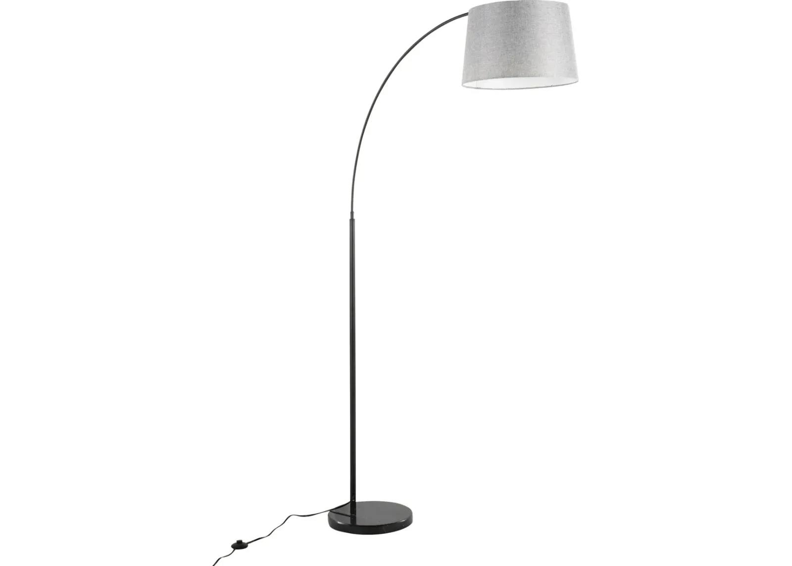 Twain 74'' Floor Lamp - Black/Gray