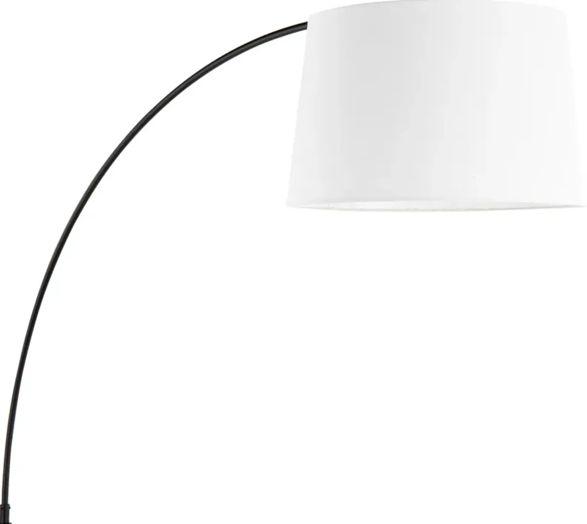 Twain 74'' Floor Lamp - Black/White