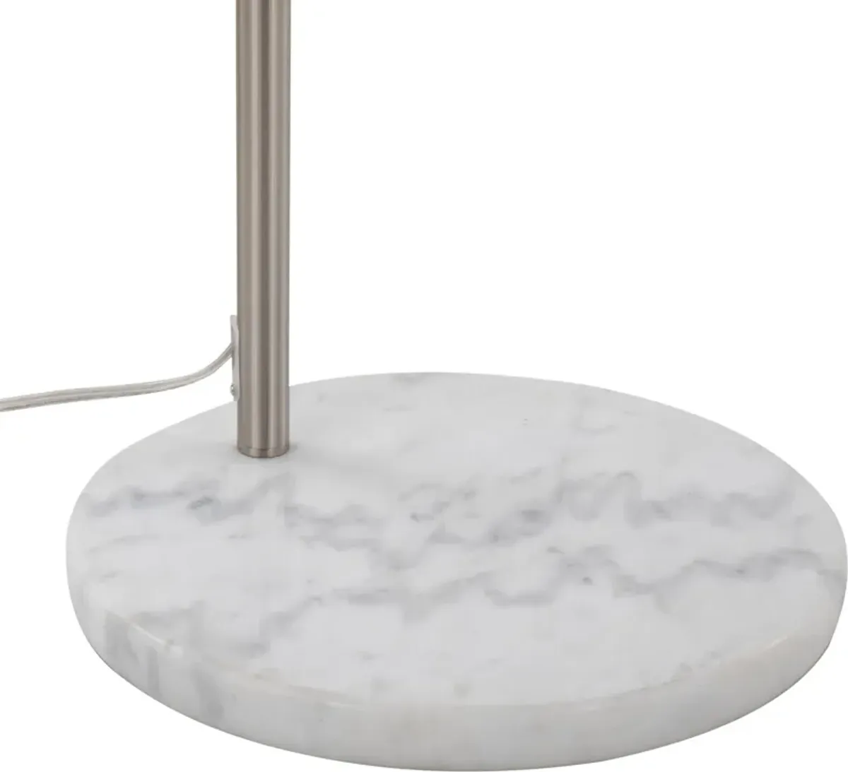 Twain 74'' Floor Lamp - Nickel/Gray