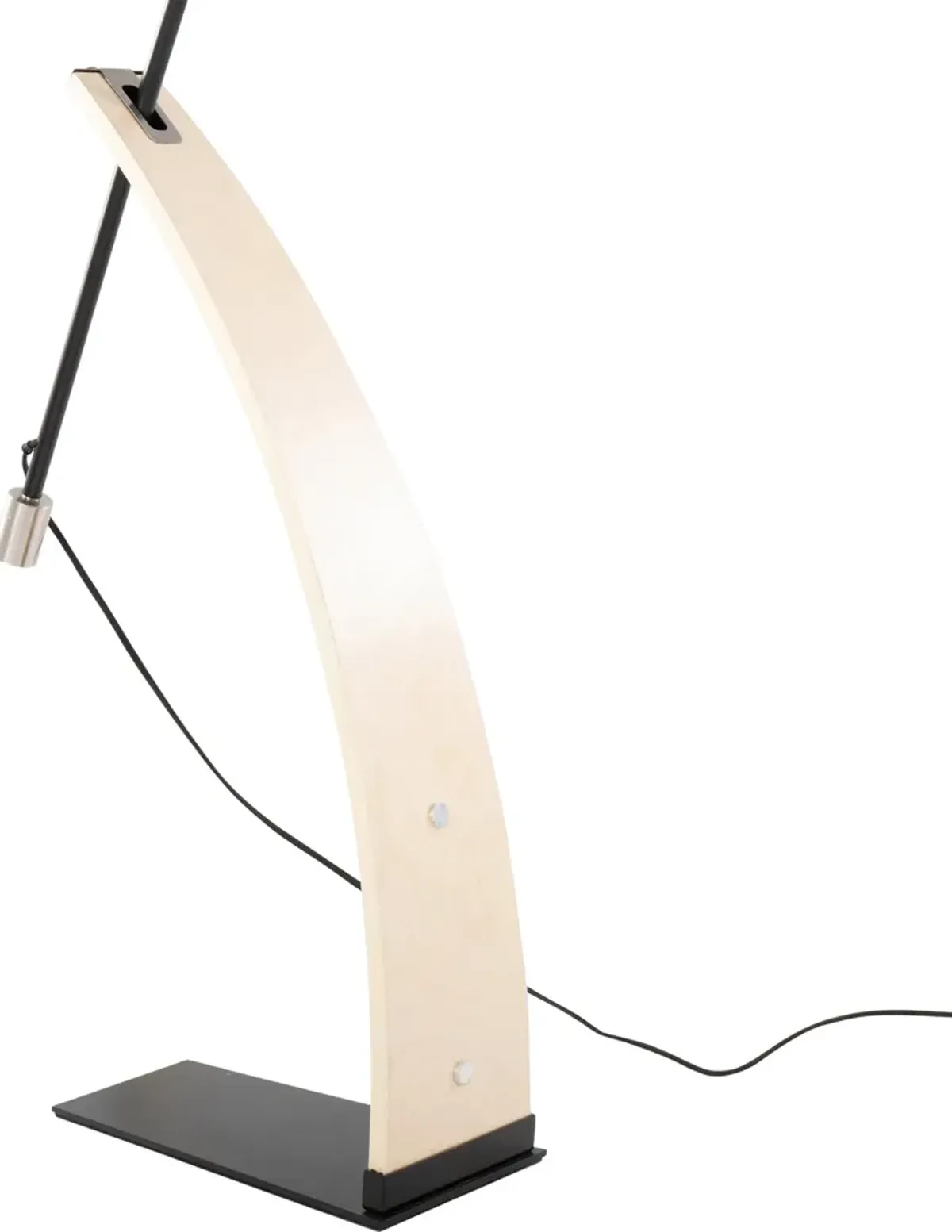 Augie 74'' Floor Lamp - Natural/Black