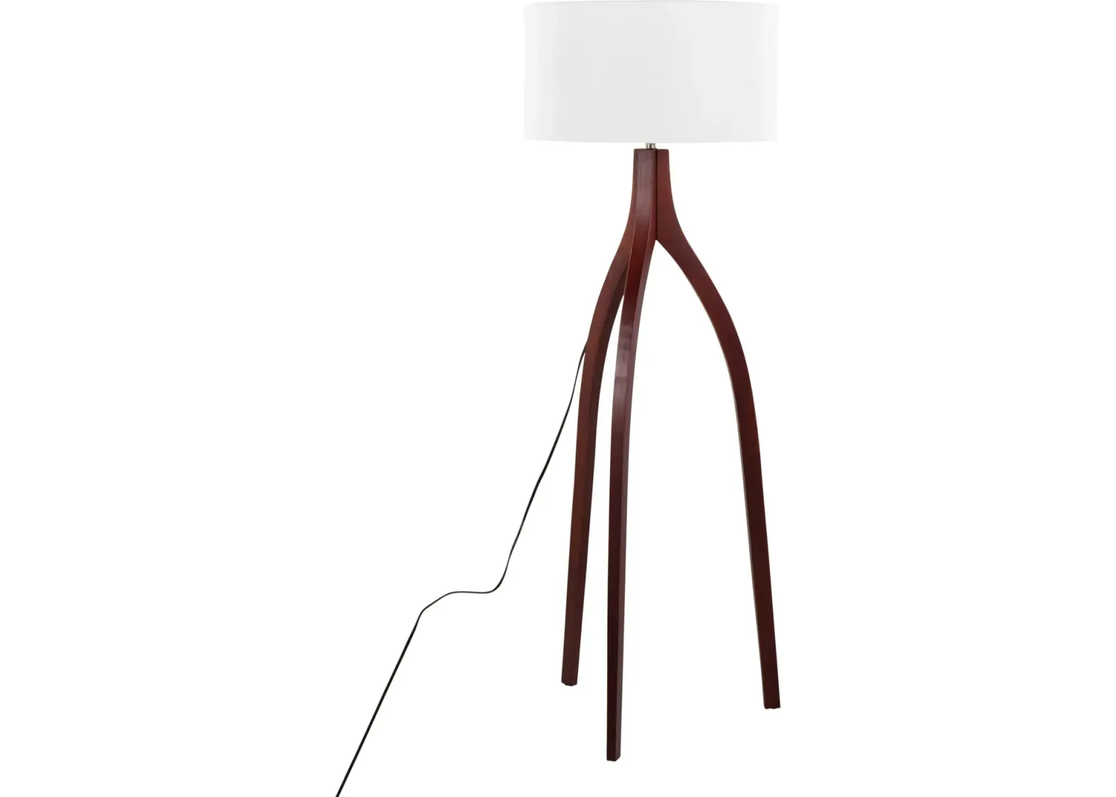 Labrant 60'' Floor Lamp - Walnut/White