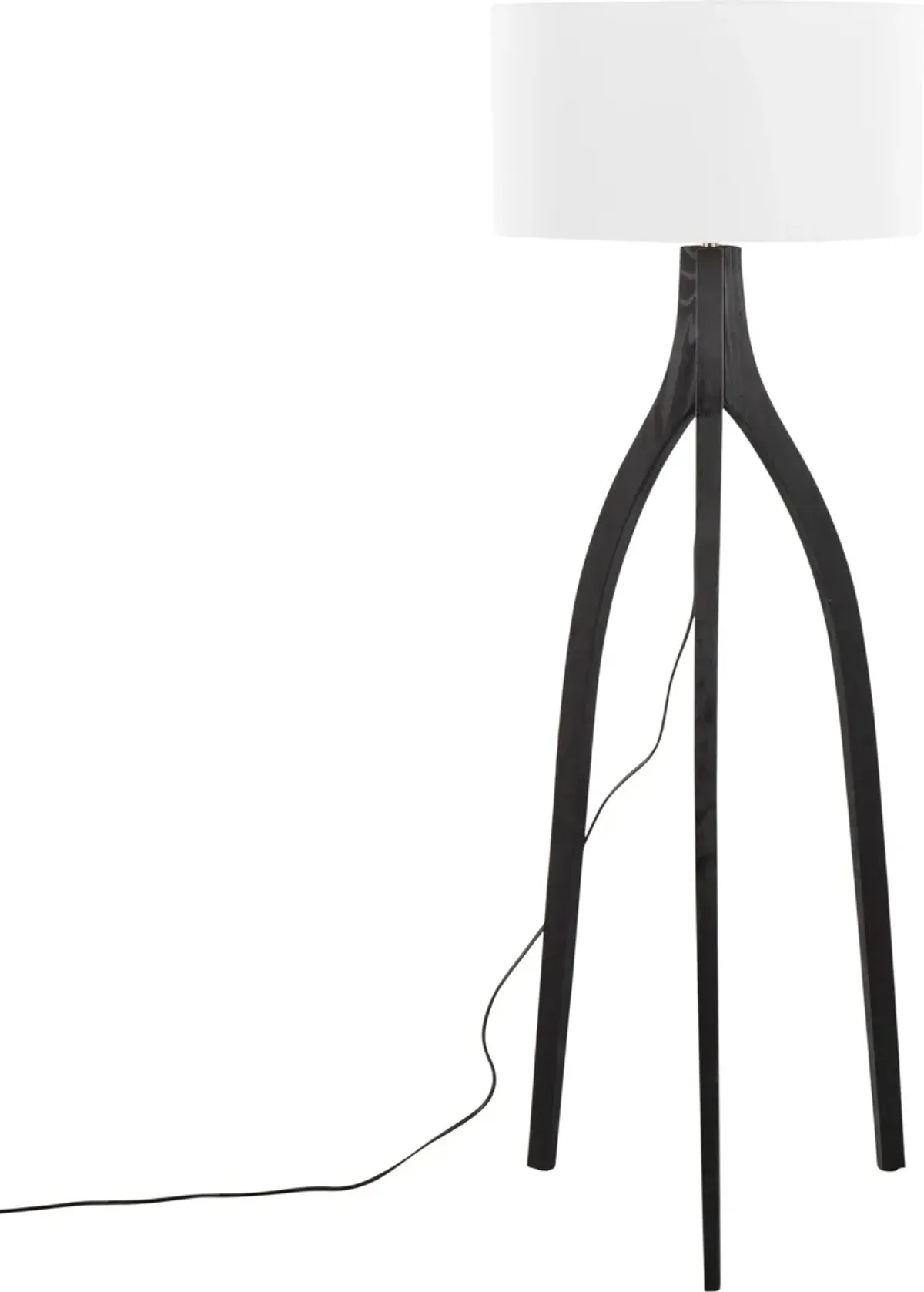 Labrant 60'' Floor Lamp - Black/White