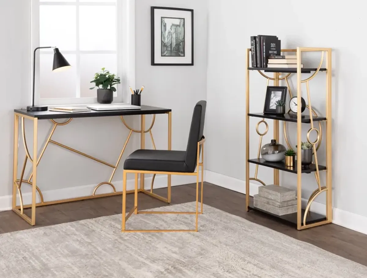 Lauryn Desk - Black/Gold