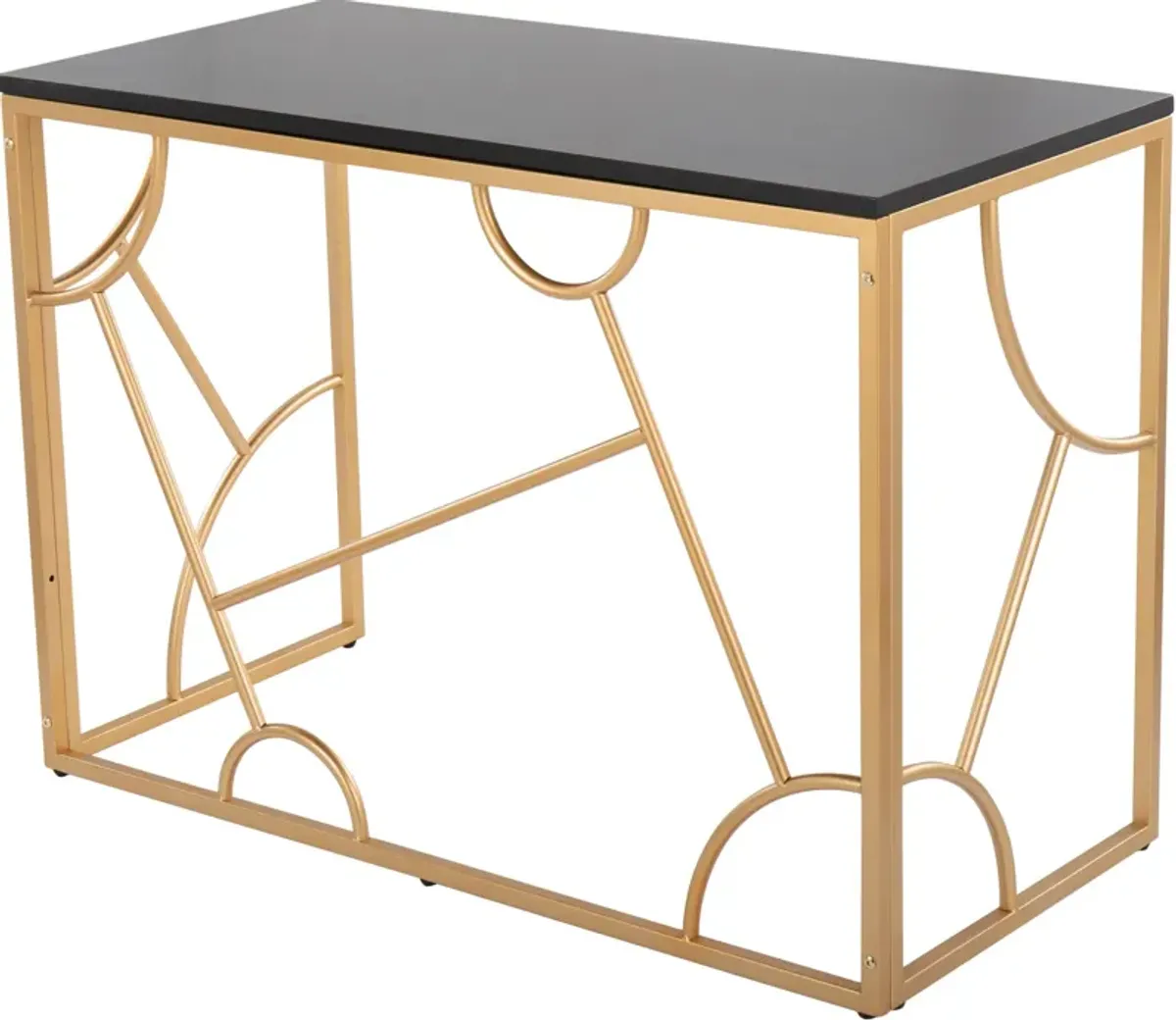 Lauryn Desk - Black/Gold