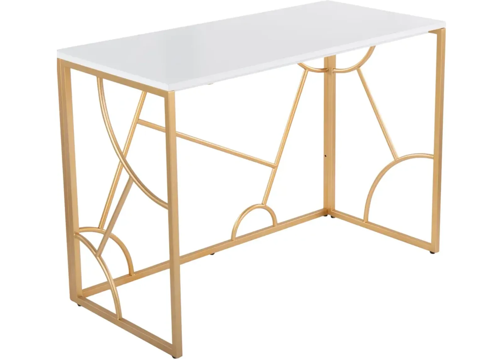 Lauryn Desk - White/Gold