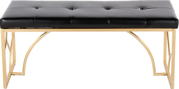 Lauryn Bench - Gold/Black