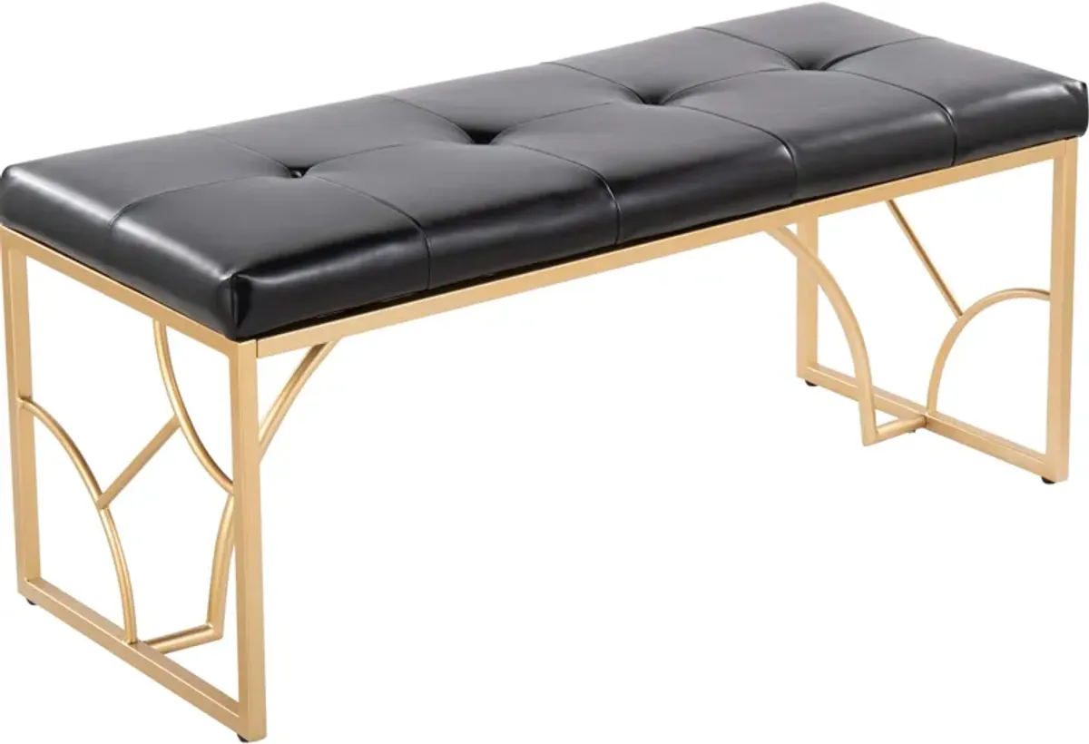 Lauryn Bench - Gold/Black