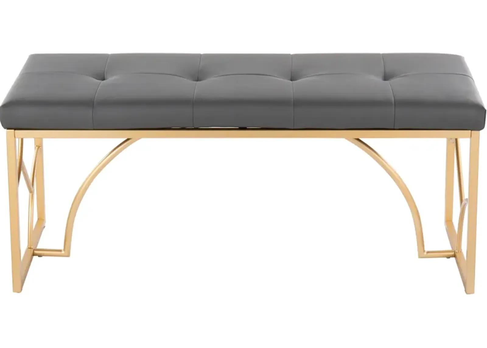 Lauryn Bench - Gold/Gray