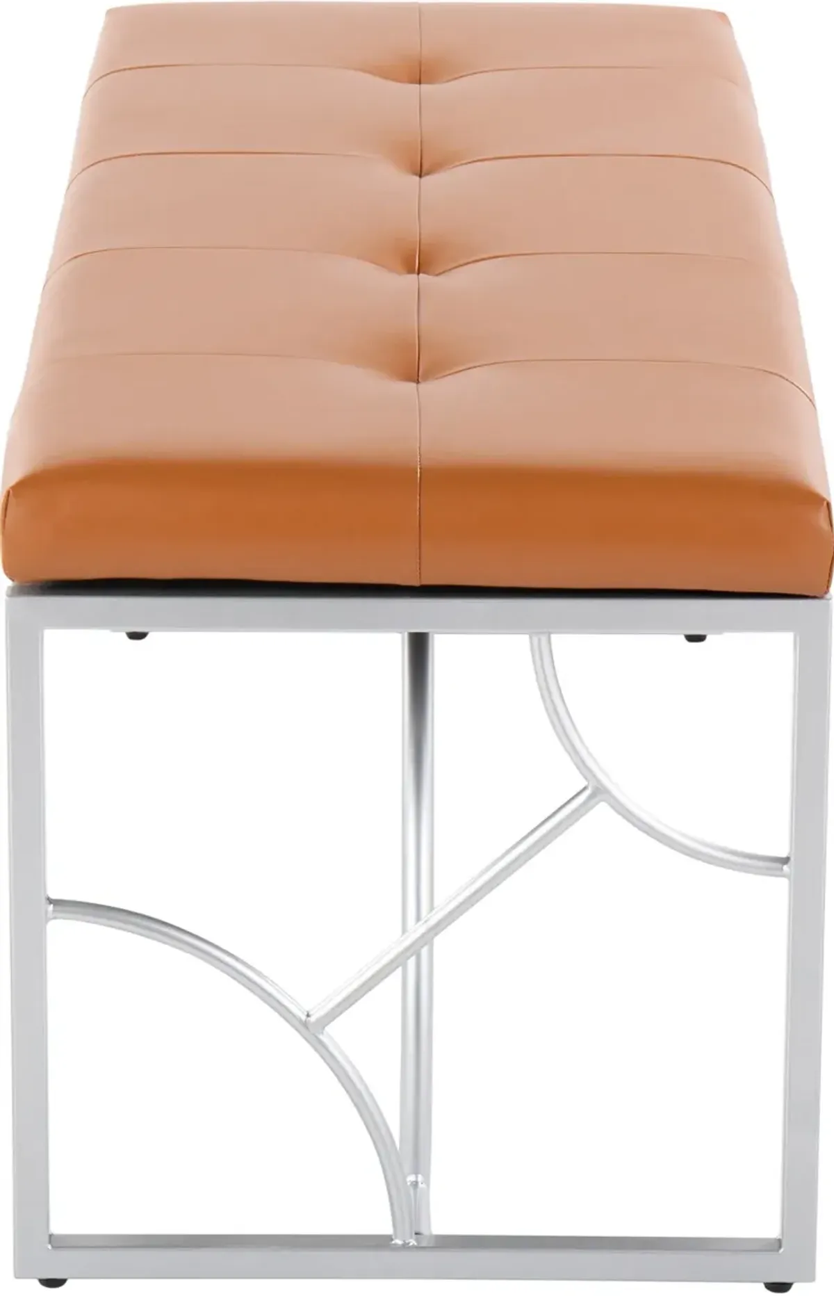 Lauryn Bench - Silver/Camel