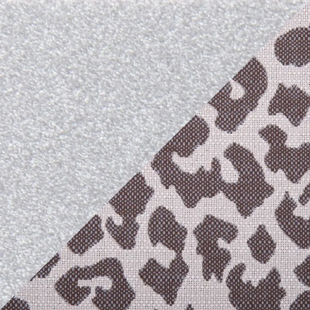 Lauryn Bench - Silver/Beige Leopard