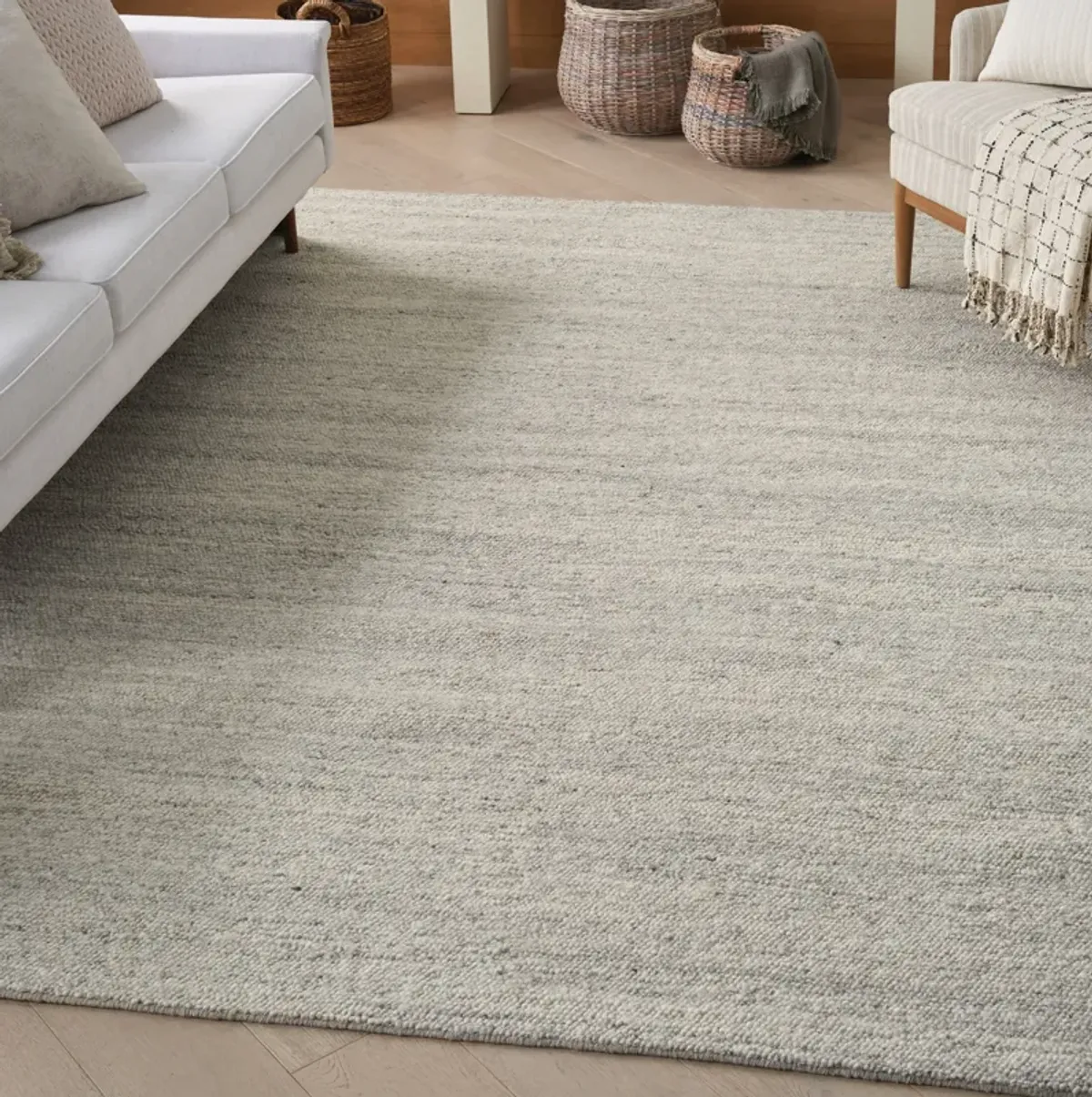 Athens 5' x 8' Area Rug - Silver