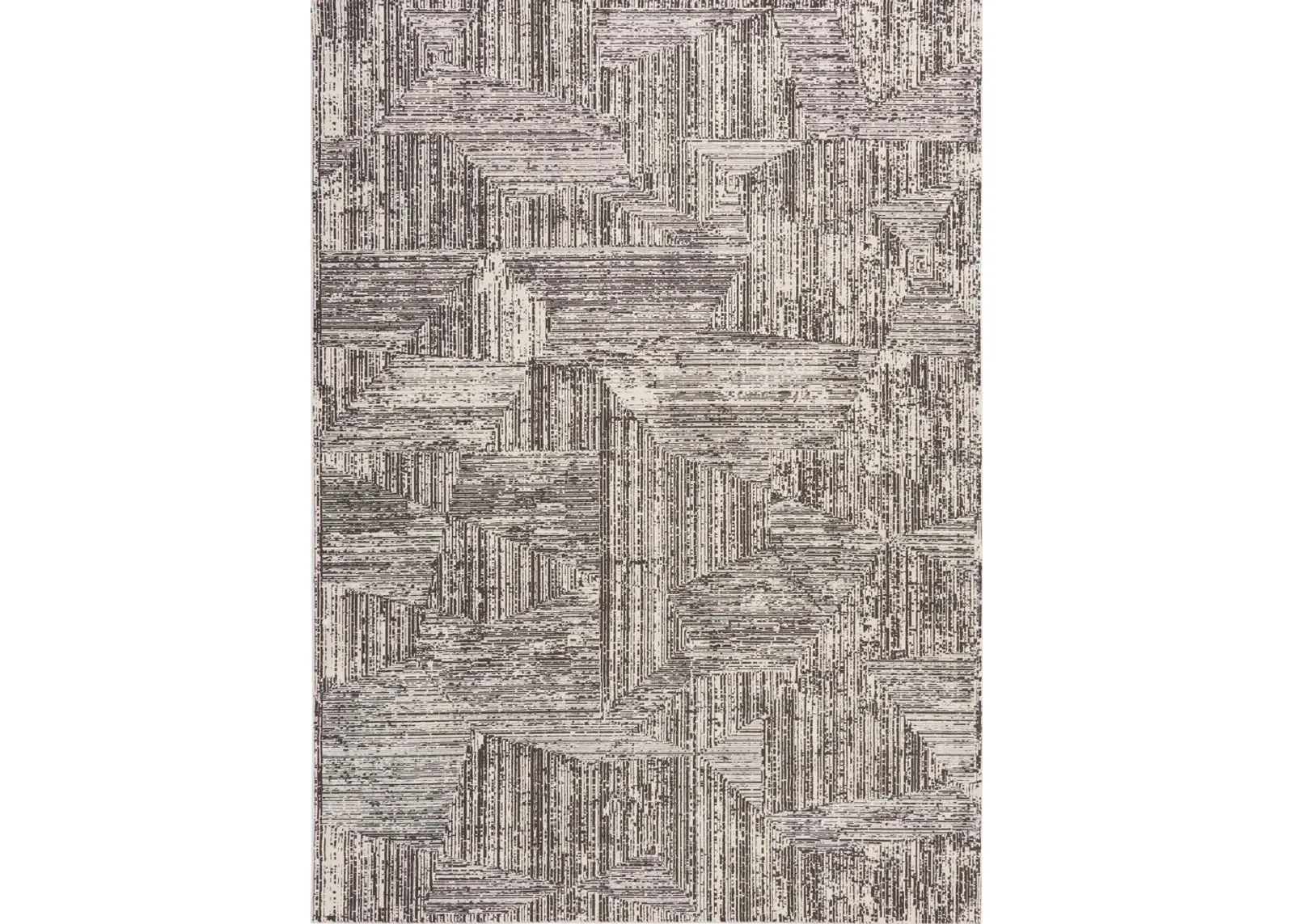 Genova 4' x 6' Area Rug - Cream/Black