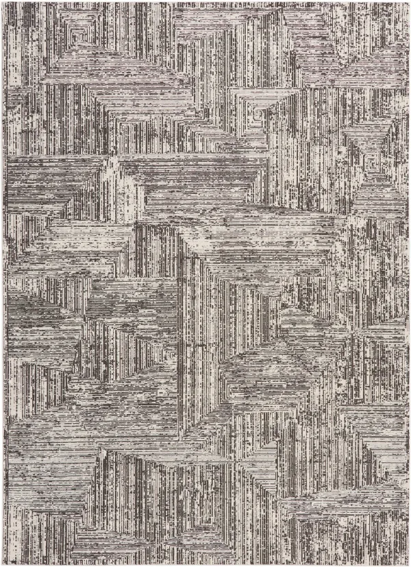 Genova 5' x 7' Area Rug - Cream/Black