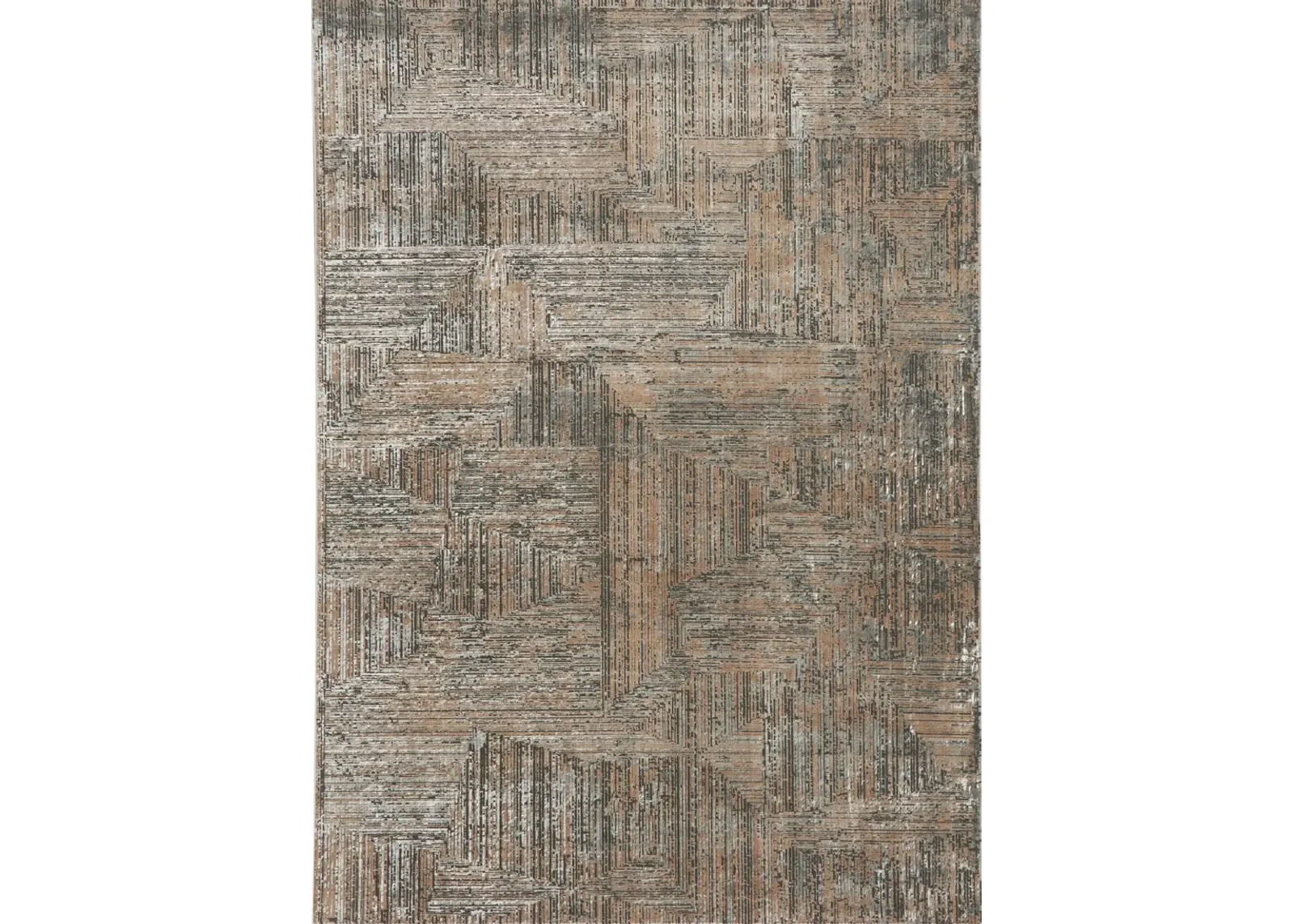 Genova 4' x 6' Area Rug - Black/Ivory