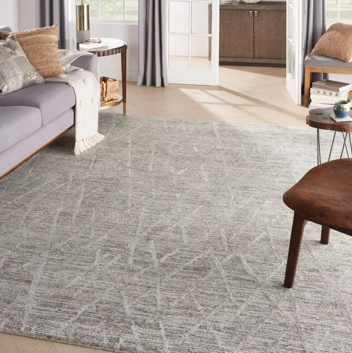 Firenze 6' x 8' Area Rug - Gray